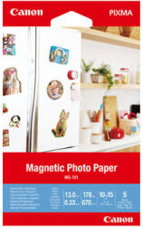 Canon Magnetic Photo Paper, MG-101, fotópapír, fényes, 3634C002, fehér, Canon PIXMA, 10x15cm, 4x6", 670 g/m2, 5 db, nem meghatározott mennyiségben