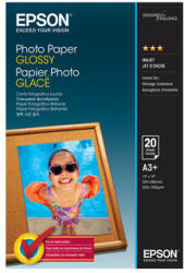 Epson Photo Paper Glossy, C13S042535, fotópapír, fényes, fehér, A3 , 200 g/m2, tintasugaras nyomtatókhoz