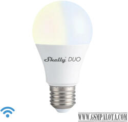 Shelly Duo okosizzó Wifi-s, 9W 800lm (SHELLY-DUOE27-WW)