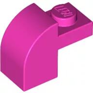 LEGO® 6091c47 - LEGO sötét rózsaszín kocka 1 x 2 x 1 1/3 méretű, íves tetővel (6091c47)