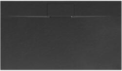 Rea Cadita dus dreptunghiulara negru Rea Bazalt Long 80x120 cm (5902557387632)