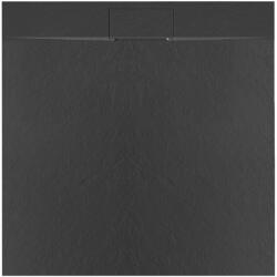 Rea Cadita dus patrata negru Rea Bazalt 90x90 cm (5902557387687)