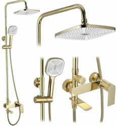 Rea Coloana de dus cu baterie monocomanda auriu Rea Storm (5902557392902)