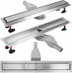 Rea Set rigola pentru dus plus capac inox periat Rea Neox Superflow 90 cm (5902557394692)