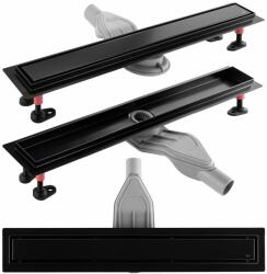Rea Set rigola pentru dus plus capac negru Rea Neox Superflow 70 cm (5902557394647)