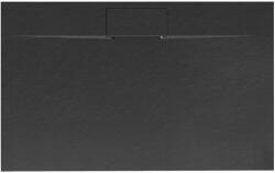 Rea Cadita dus dreptunghiulara negru Rea Bazalt Long 80x100 cm (5902557387649)