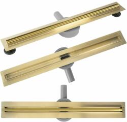 Rea Set rigola pentru dus plus capac auriu Rea Neox Slim Pro 70 cm (5902557394401)