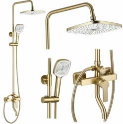 Rea Coloana de dus cu baterie monocomanda auriu periat Rea Argus (5902557393138)