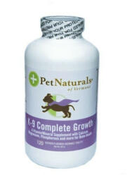 Pet Naturals Supliment pentru caini K-9 Complete Growth, 120 tablete, Pet Naturals