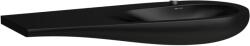 Laufen ILBAGNOALESSI Mosdó, 120 cm, pult bal oldalon, túlfolyó nélkül, kerámia lefolyószelep takaróval, csaplyuk nélkül, Matt Fekete H8149747161091 (H8149747161091)