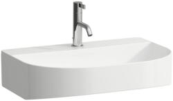 Laufen SONAR Mosdótál, alsó felülete csiszolt, túlfolyónyílás nélkül, egy csaplyukkal, Matt Fehér H8163427571111 (H8163427571111)