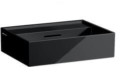 Laufen Kartell LAUFEN Mosdótál, alsó felülete csiszolt, csaplyuk nélkül, Fényes Fekete H8183300201091 (H8183300201091)