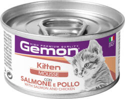 Gemon Cat Kitten Mousse with Salmon & Chicken (24 x 85 g) 2.2 kg