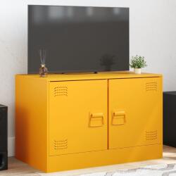 vidaXL mustársárga acél TV-szekrény 67 x 39 x 44 cm (841637)