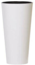 Prosperplast TUBUS SLIM fehér fényes 20 cm virágcserép (DTUS200S -S449)