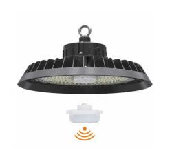 LEDISSIMO Csarnokvilágító LED lámpatest , UFO , 100 Watt , 150 lm/W , ipari világítás , dimmelhető , hideg fehér , 90° , mozgásérzékelő foglalattal , LEDISSIMO TECHNICAL (417910)