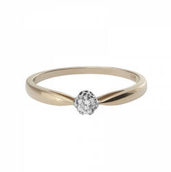 Moon Diamonds Gyémánt Köves Bicolour Eljegyzési Gyűrű (50-01087-1252F)