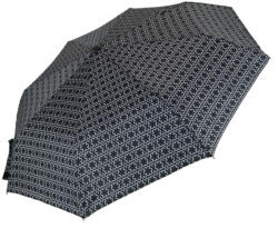 atáska BOUTIQUE fekete-fehér mintás esernyő (21UM-6188-FL)