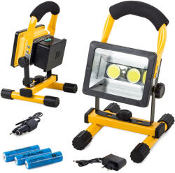 Halogén lámpa 2 x LED COB, 30W akkumulátor (v12231)