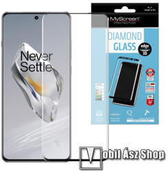 MyScreen OnePlus 12 (PJD110), MYSCREEN DIAMOND GLASS EDGE üvegfólia, 9H, 0.33mm, Teljes, Fekete (MD8103TG 3D BLACK)