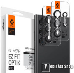 Spigen SAMSUNG Galaxy S24 Ultra 5G (SM-S928), SPIGEN OPTIK PRO kameravédő üvegfólia, 2 szett, 6db, 9H, Átlátszó (AGL07425)