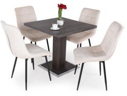 Divian Cocktail asztal Kitty székkel - 4 személyes étkezőgarnitúra