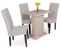  Kira asztal Berta Lux székkel - 3 személyes étkezőgarnitúra
