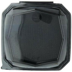 DUNI 188022 Octaview box, fekete/átlátszó, műanyag, 1150ml
