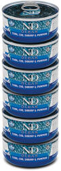 N&D Ocean N&D Cat Ocean Tonhal, Tőkehal garnélával és sütőtökkel 6x70g