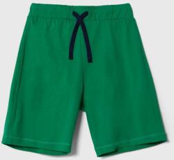 United Colors of Benetton gyerek pamut rövidnadrág zöld, állítható derekú - zöld 150 - answear - 5 590 Ft