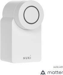  Nuki Intelligens elektronikus zár Smart Lock 4. generációs, anyagtartó, fehér
