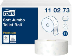  Toalettpapír 2 rétegű közületi átmérő: 26 cm 1800 lap/360 m/tekercs 6 tekercs/karton Soft Jumbo T1 Tork_110273 hófehér (COR43812)