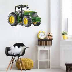 INSPIO Autocolant pentru perete - Tractor, 94 x 140 cm, Verde (3633f_2)