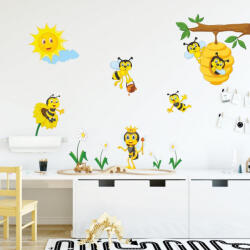 INSPIO Autocolante pentru perete - Regatul albinutelor, 49 x 52 cm + accesorii (3519f_1)