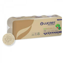  Toalettpapír 2 rétegű 180 lap/tekercs 10 tekercs/csomag 10 EcoNatural Lucart_811822J havanna barna (COR44124)