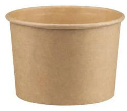 Papír leveses tégely 350 ml kerek Kraft [ 50 db/cs ] [ 18cs/# ]