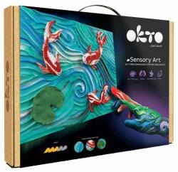  OKTO Set creativ 3D "Pește" 30 x 40 cm (OCT10002) Carte de colorat