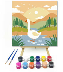 Számfestő Napfényes tavaszi tópart - gyerek számfestő készlet (szamkid310)