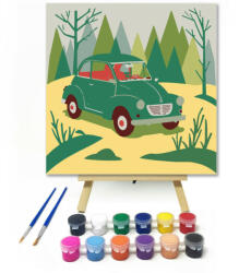  Zöld bogárhátú az erdőben - gyerek számfestő készlet