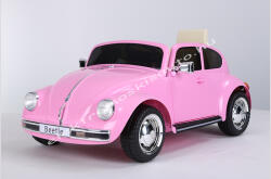  Vw Beetle Old 12v Elektromos Kisautó Eredeti Licence Pink - elektromoskisauto - 89 900 Ft