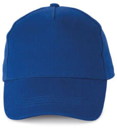 K-UP KP162 tépőzáras 5 paneles pamut baseball sapka K-UP, Royal Blue-U (kp162ro-u)