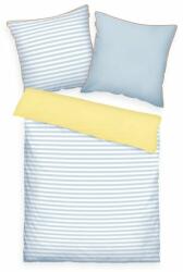 Tom Tailor Lenjerie de pat Percal Tom Tailor Light Lemon - Sky blue, 140 x 200 cm, 70 x 90 cm