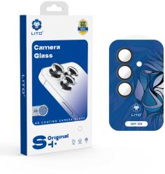 LITO Samsung S24 Lito S+ 3D AR Titánium Kameravédő Üvegfólia - Fekete