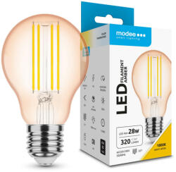 Modee Lighting LED Filament Amber Globe A60 4W E27 320° 1800K (360 lumen)