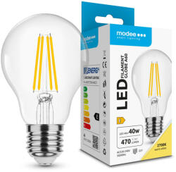 Modee LED Izzó Filament A60 4W E27 360° 2700K (470 lumen) ERP