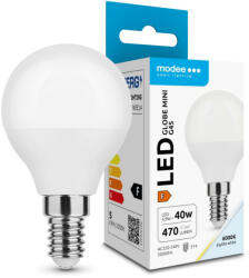 Modee Lighting LED Izzó Globe Mini G45 4, 9W E14 200° 6000K (470 lumen) ERP