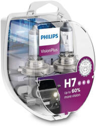 Philips Set 2 Becuri Far H7 55W 12V Vision Plus (Cutie) Philips (12972VPC2)