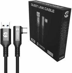 Vortex Virtual Reality Cablu de 5m de la VortexVR USB-A la Meta Quest Link | la Quest 3S Quest 3 Quest 2 (VVR.K5M2.OCULUSLINK.CABLE.USB.A.3.2)