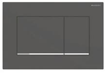 Geberit Sigma30 működtetőlap, 2 mennyiséges öblítéshez, matt fekete easy-to-clean bevonattal/fényes króm (GE-115.883.14.1)