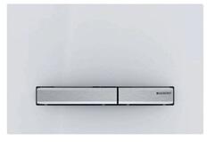 Geberit Sigma50 működtetőlap, 2 mennyiséges öblítéshez, krómozott/fehér (GE-115.788.11.2)